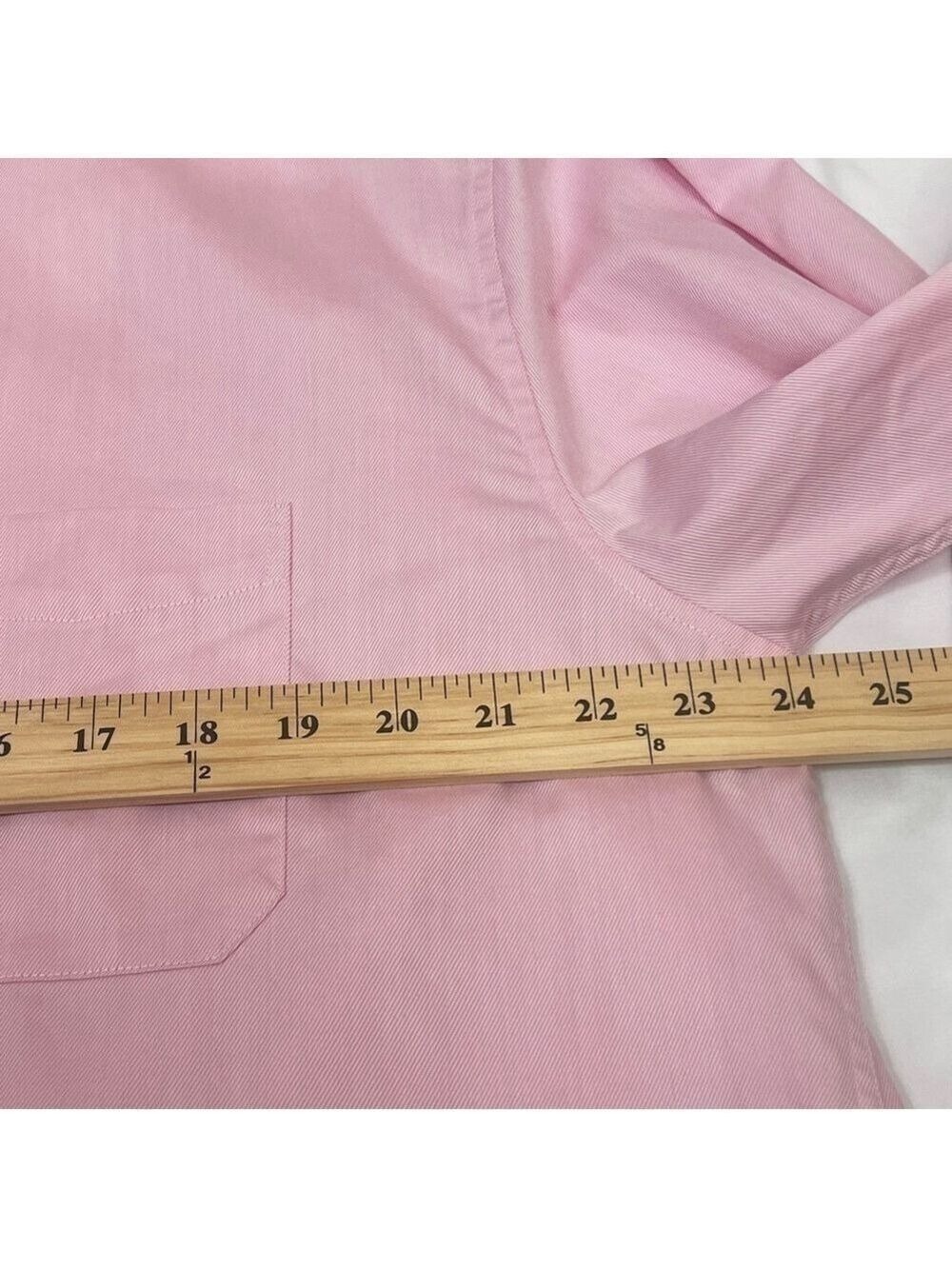 Perry Ellis Portfolio Dress Shirt Mens 16 1/2 34-35 Button Long Sleeve Pink - Picture 14 of 16